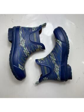 Pendleton Women's Heritage Starwatchers Chelsea Rain Boots, Blue, Size 8